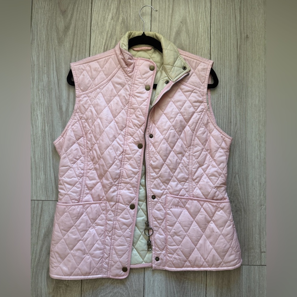 Barbour Pink Quilted Women's Vest